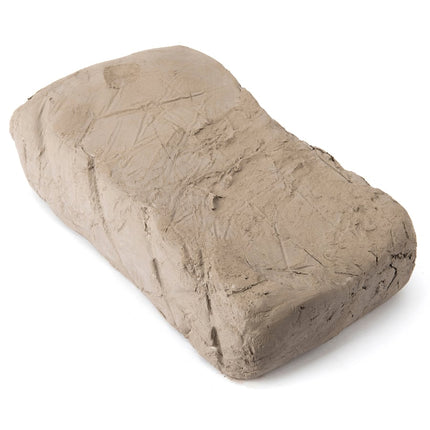 Clay block on a white background