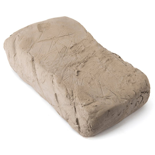 Clay block on a white background