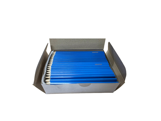 Box of blue pencils HB Graphite Pencils