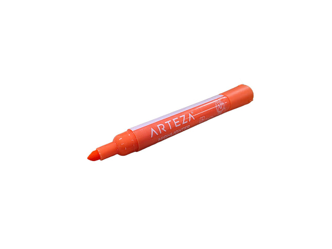 Orange marker with 'Arteza' branding on a white background