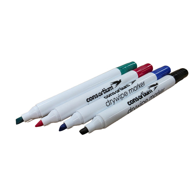 Set of dry erase markers with Chisel Tip Whiteboard Pens