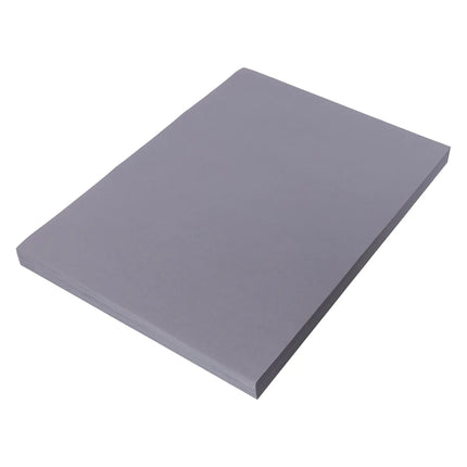 Gray rectangular sheet on a white background
