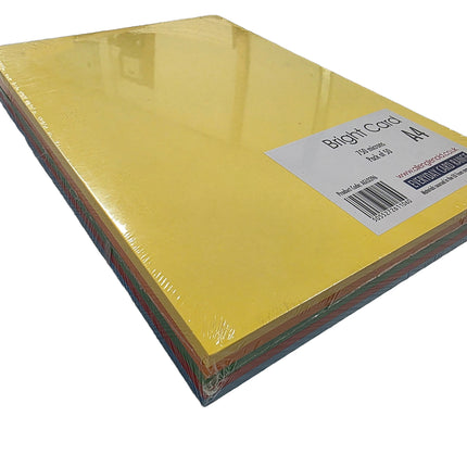 Pack of bright card with a label on a white background
