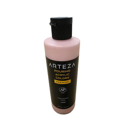Bottle of Arteza Pouring Acrylic Colors on a white background
