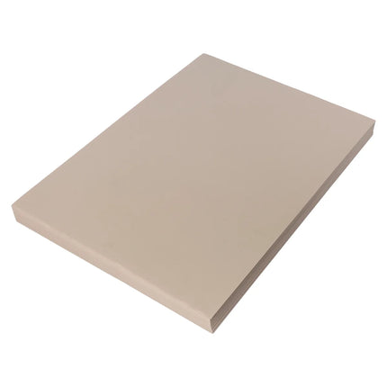 Beige rectangular sheet on a white background