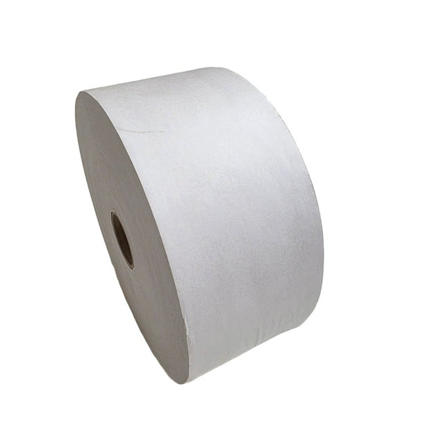 White paper roll on a white background