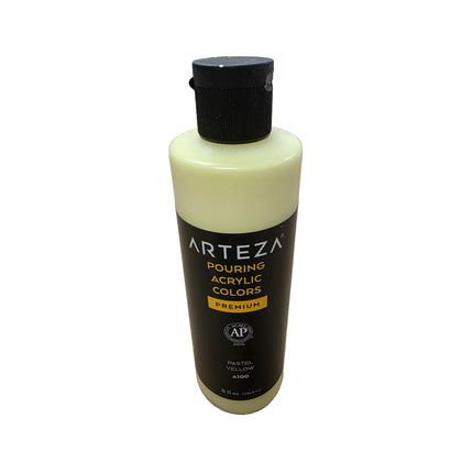 Bottle of Arteza Pouring Acrylic Colors on a white background