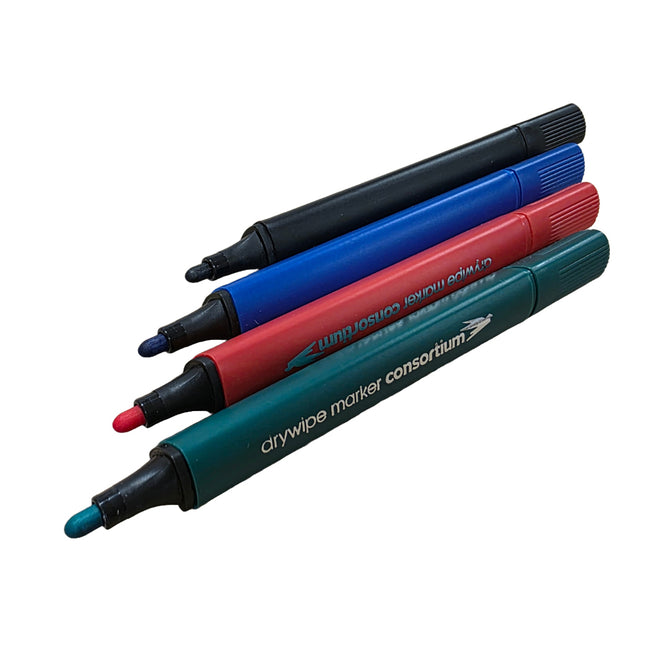 Four dry erase markers whiteboard pens, Drywipe markers whiteboard pens