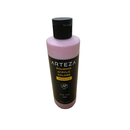 Bottle of Arteza Pouring Acrylic Colors on a white background