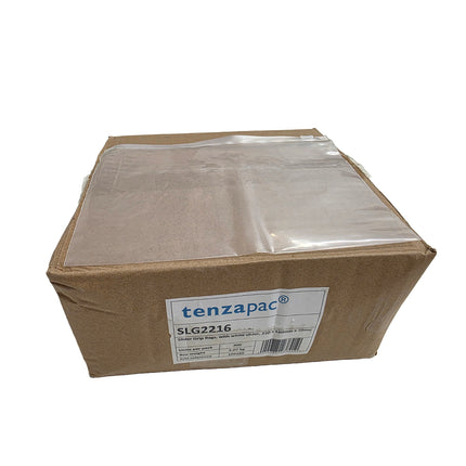 Tenzapac packaging box with clear window on a white background