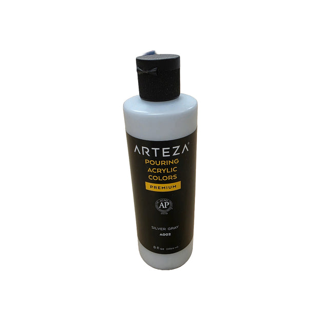 Bottle of Arteza Pouring Acrylic Colors on a white background