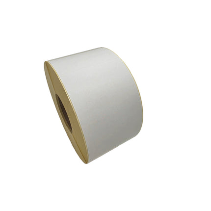 Roll of white paper on a white background