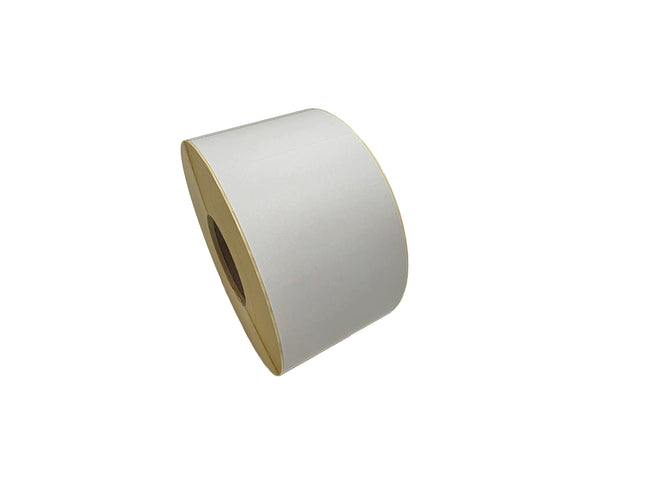 Roll of white paper on a white background