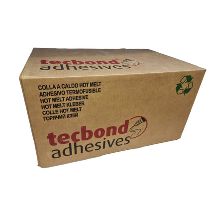 Box of tecbond adhesives on a white background