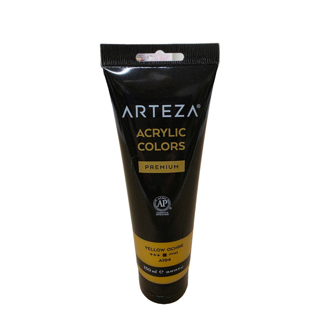 Arteza acrylic paint tube on a white background