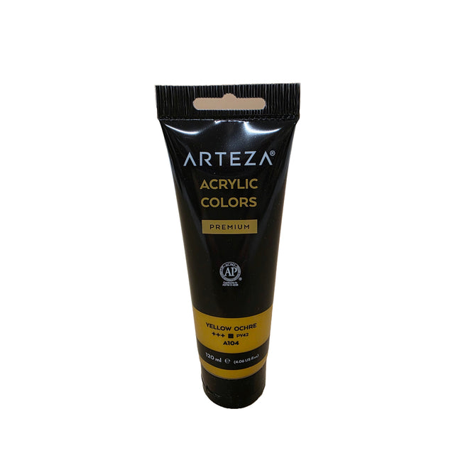 Arteza Premium Acrylic Colours – 4oz (120ml) Tubes in Assorted Vibrant Shades for Professional-Quality Artwork - CLK Store