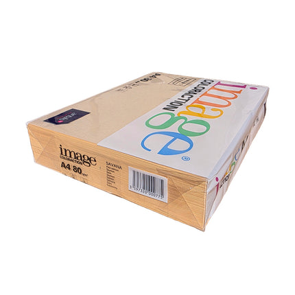 Box of image consumables paper with colorful branding on a white background