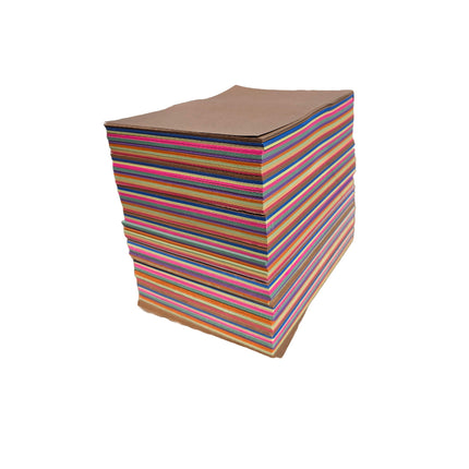 Colorful striped box on a white background