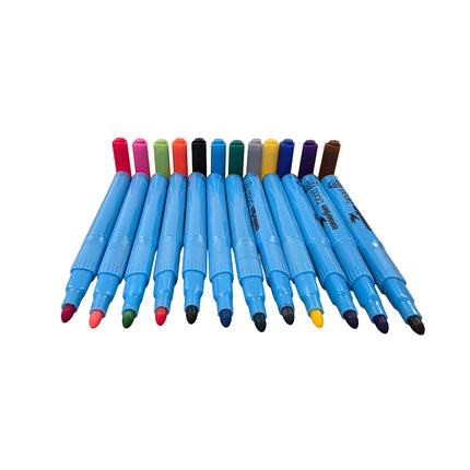 288 Assorted Colour Broad Tip Fibre Pens 12 colours – Vibrant Markers for Art, Craft, and Writing - CLK Store