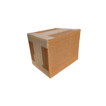 Brown cardboard box on a white background
