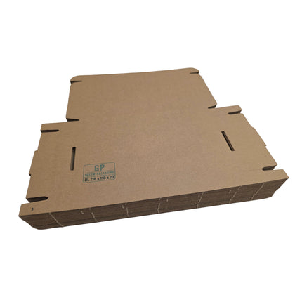 Cardboard shipping box on a white background