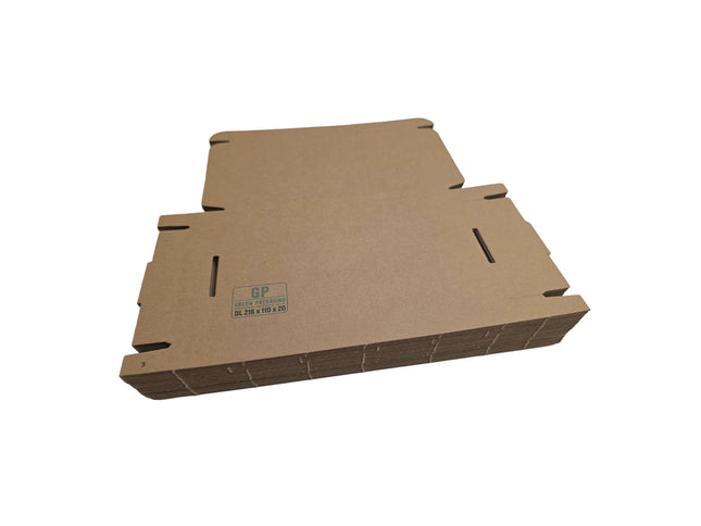 Cardboard shipping box on a white background