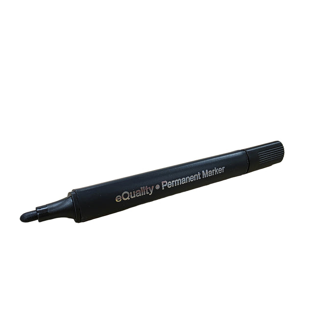 Black permanent marker with 'eQuality' branding on a white background