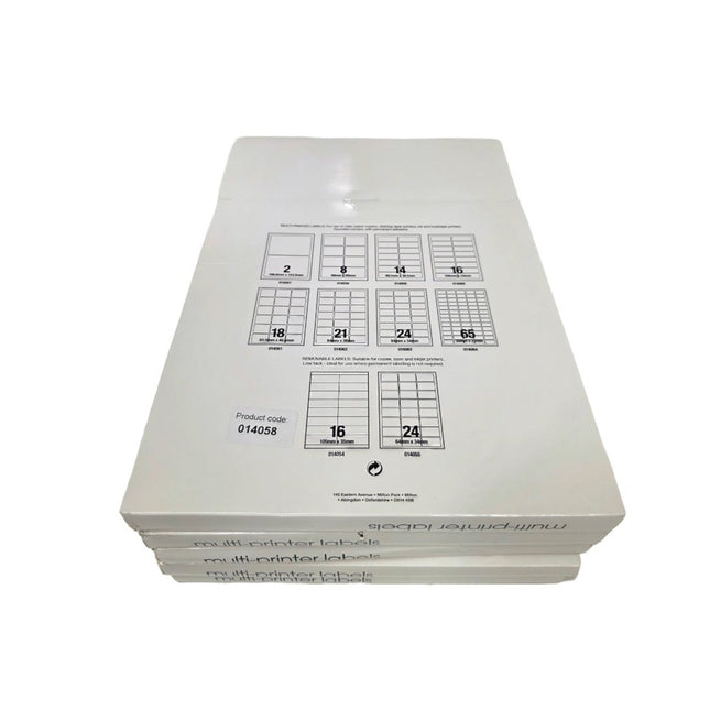 White box with grid pattern on a white background