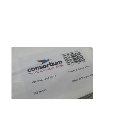 Box of Consortium educational supply with a white background