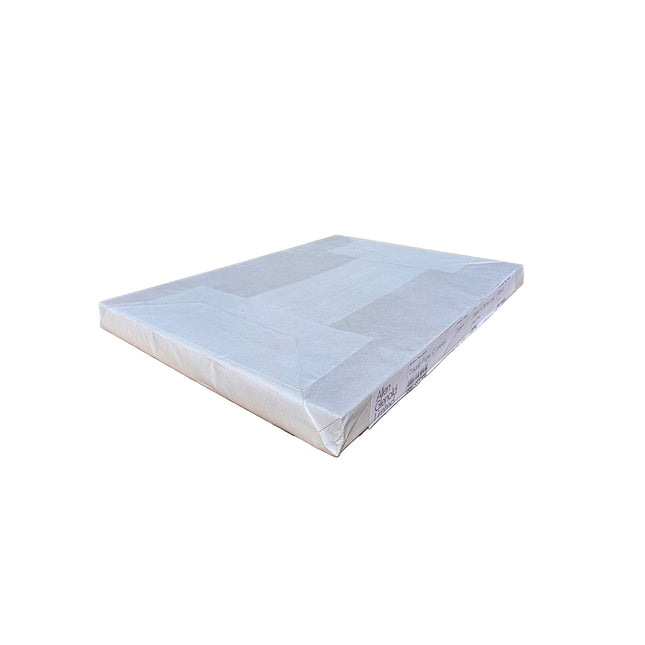 Rectangular mattress on a white background